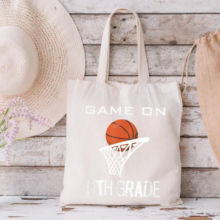 Back To School Game On 5th Grade Basketball Kids Canvas Tote Bag Back To School Game On 5th Grade Basketball Kids Canvas Tote Bag