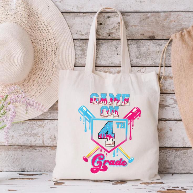 Back To School Game On Fourth Grade Baseball First Day Boys Canvas Tote Bag