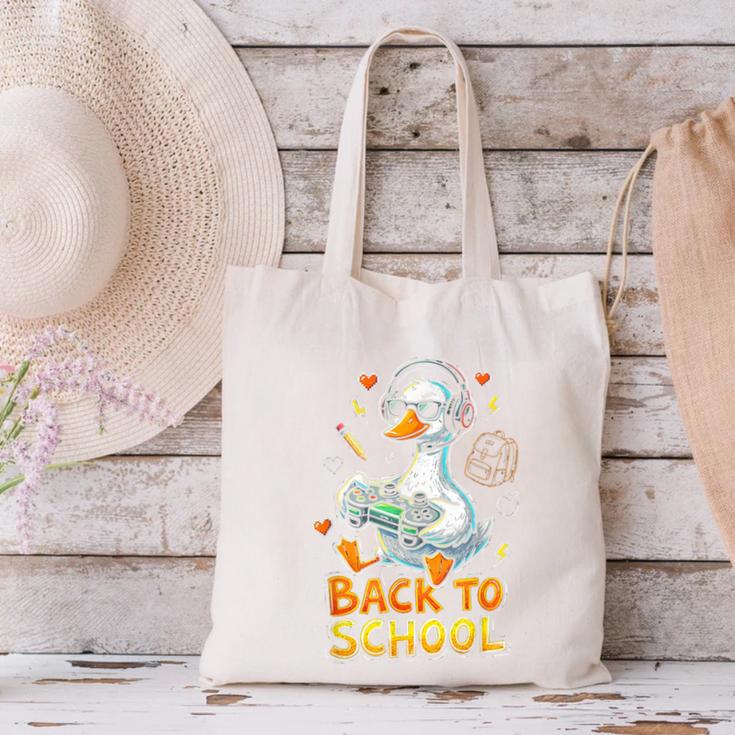 Back To School Gaming Kindergarten First Grade Goose Boys Canvas Tote Bag Back To School Gaming Kindergarten First Grade Goose Boys Canvas Tote Bag