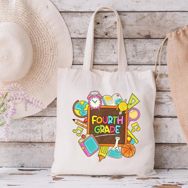 Back To School Hello Fourth Grade Team 4th Grade Boys Girls Canvas Tote Bag Back To School Hello Fourth Grade Team 4th Grade Boys Girls Canvas Tote Bag
