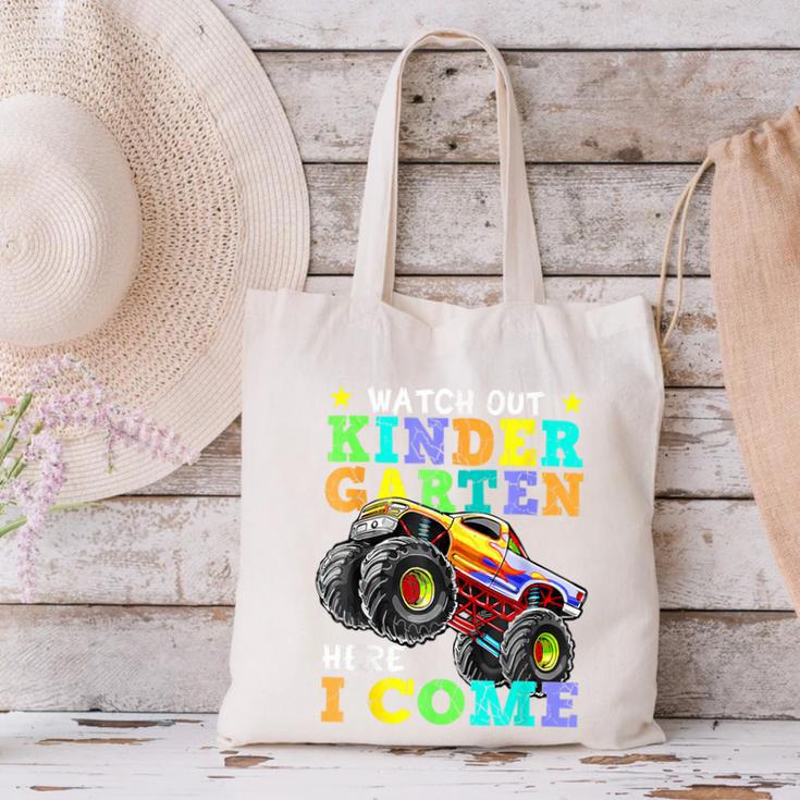 Back To School Kindergarten Here I Come For Boy Kid Truck Canvas Tote Bag Back To School Kindergarten Here I Come For Boy Kid Truck Canvas Tote Bag