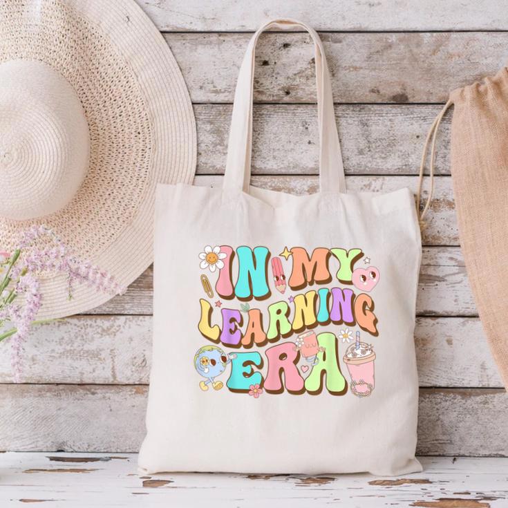 Back To School In My Learning Era Student Pre-K Kindergarten Canvas Tote Bag