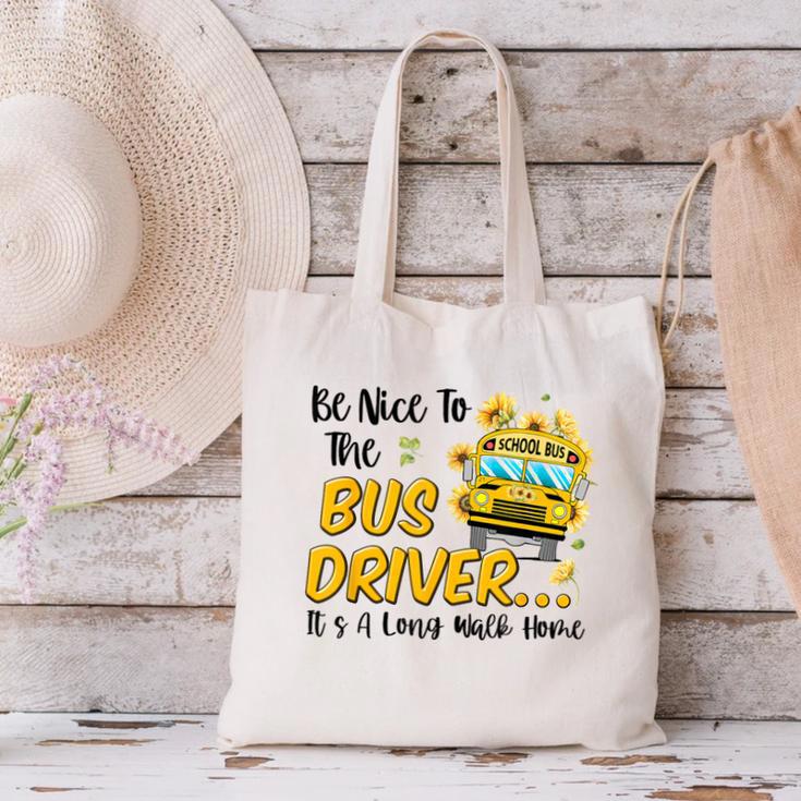 Back To School Be Nice To The Bus Driver Magic School Bus Canvas Tote Bag Back To School Be Nice To The Bus Driver Magic School Bus Canvas Tote Bag