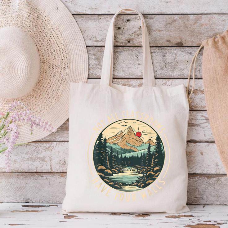Back To School Not All Classrooms Have Four Walls Camping Canvas Tote Bag Back To School Not All Classrooms Have Four Walls Camping Canvas Tote Bag