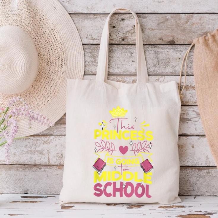 Back To School This Princess Is Going To Middle School Canvas Tote Bag Back To School This Princess Is Going To Middle School Canvas Tote Bag
