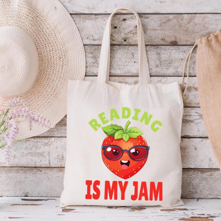 Back To School Reading Is My Jam School Librarian Premium Tri-Blend Canvas Tote Bag