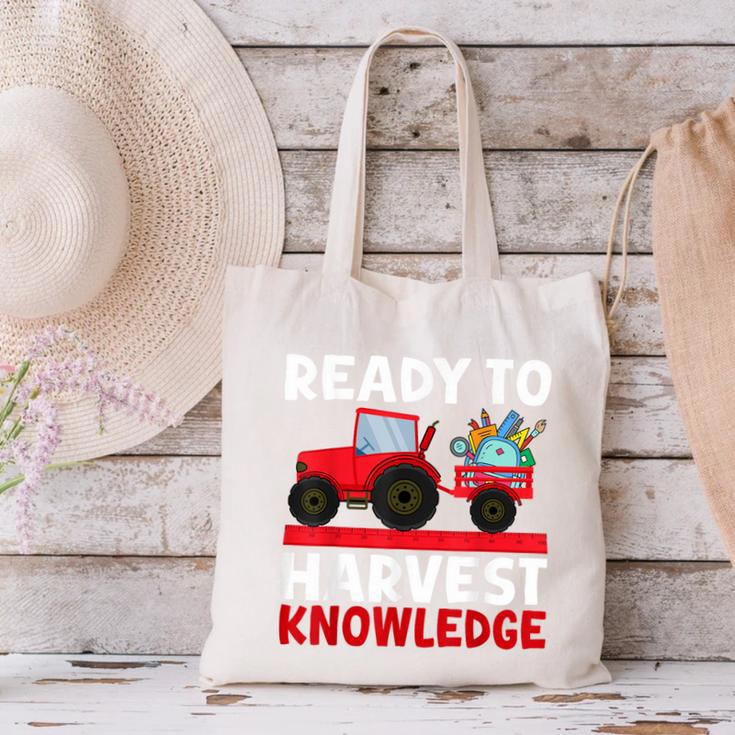 Back To School Tractor Farmer Boys First Day Of School Kids Canvas Tote Bag Back To School Tractor Farmer Boys First Day Of School Kids Canvas Tote Bag