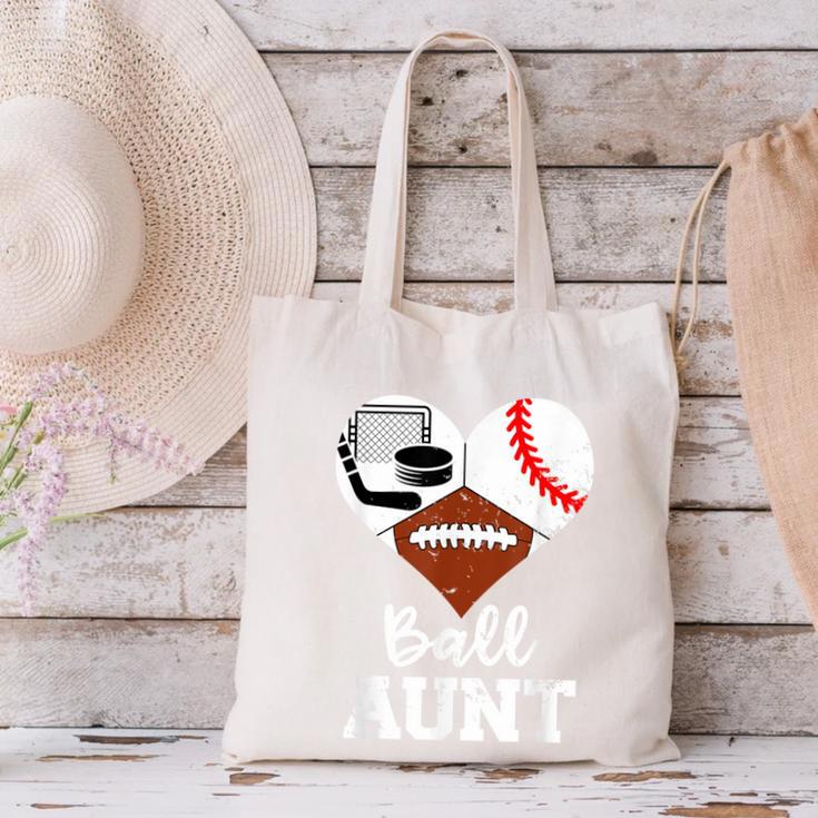 Ball Aunt Heart Football Baseball Hockey Game Day Canvas Tote Bag Ball Aunt Heart Football Baseball Hockey Game Day Canvas Tote Bag