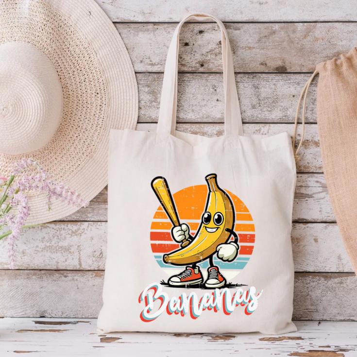 Bananas Baseball Sunset Retro Fruit Sports Boys Kids Men Premium Tri-Blend Canvas Tote Bag Bananas Baseball Sunset Retro Fruit Sports Boys Kids Men Premium Tri-Blend Canvas Tote Bag