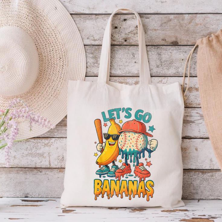 Baseball Banana Sports Drip Art For Kids Canvas Tote Bag Baseball Banana Sports Drip Art For Kids Canvas Tote Bag