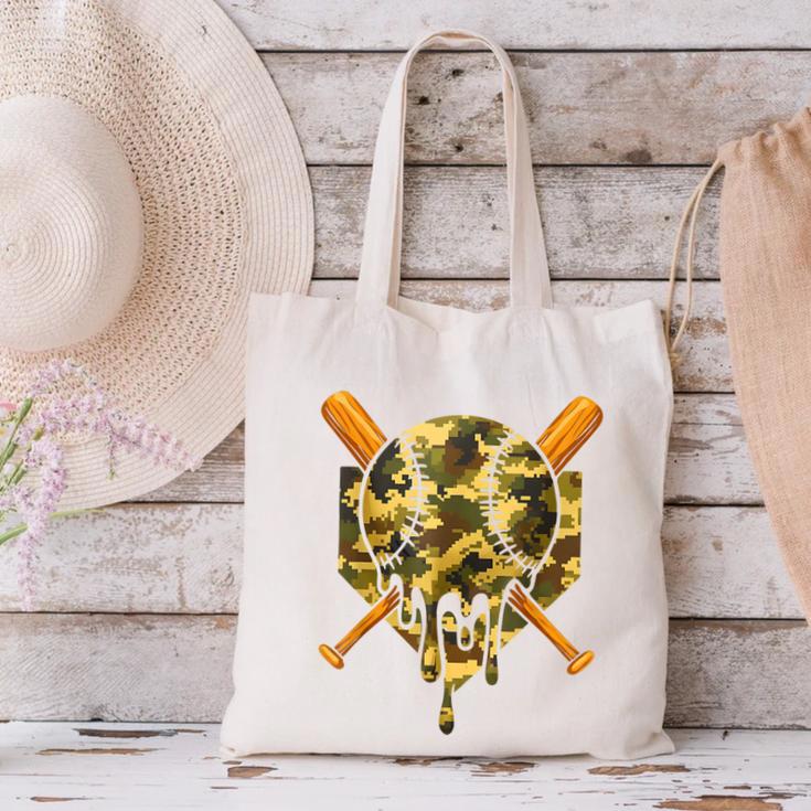 Baseball Camo Boys Ice Cream Youth Baseball Canvas Tote Bag Baseball Camo Boys Ice Cream Youth Baseball Canvas Tote Bag