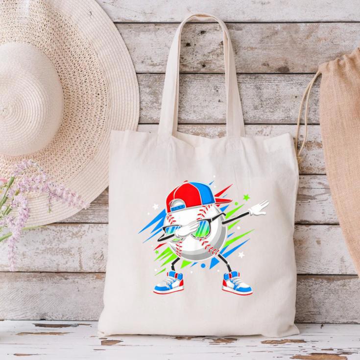 Baseball Dabbing Sports For Boys And Girls Game Day Canvas Tote Bag Baseball Dabbing Sports For Boys And Girls Game Day Canvas Tote Bag