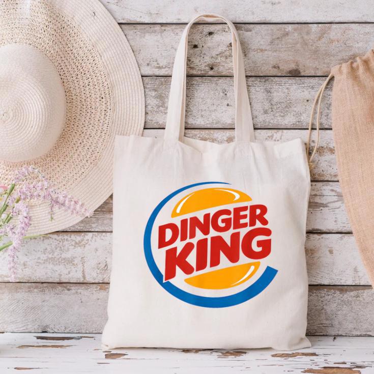 Baseball Dinger King Logo For Home Run Players And Fan Canvas Tote Bag Baseball Dinger King Logo For Home Run Players And Fan Canvas Tote Bag
