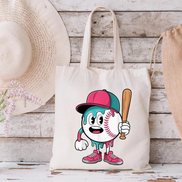 Baseball Drip Boys Ice Cream Youth Canvas Tote Bag Baseball Drip Boys Ice Cream Youth Canvas Tote Bag