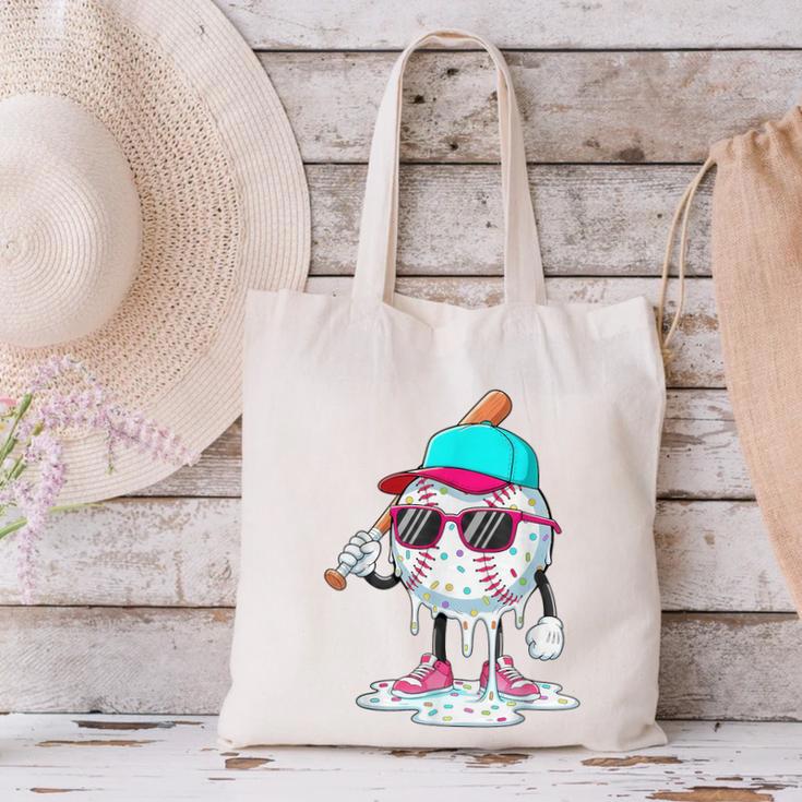 Baseball Drip Ice Cream Lifestyle Sprinkless Boy Kid Canvas Tote Bag Baseball Drip Ice Cream Lifestyle Sprinkless Boy Kid Canvas Tote Bag