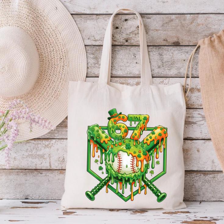 Baseball Drip St Patricks Day Boys Baseball St Patricks Day Canvas Tote Bag