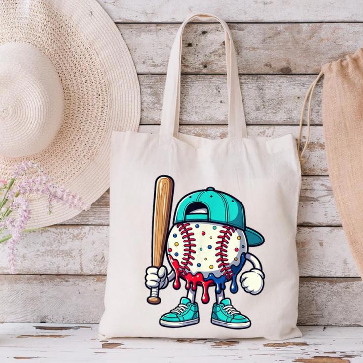 Baseball Drippy Style Apparel For Boys Youth Drip Baseball Canvas Tote Bag