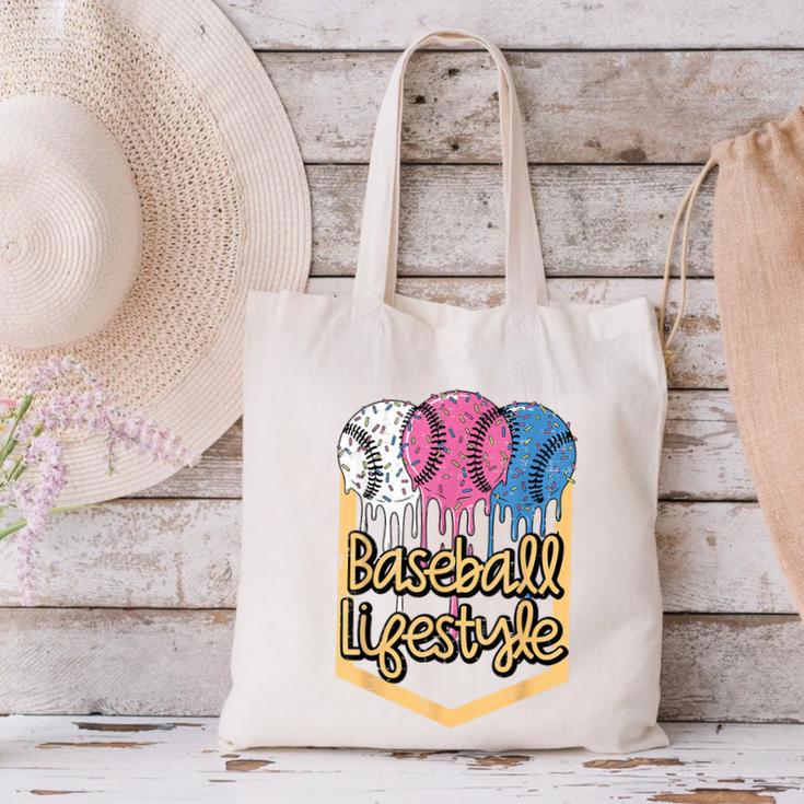 Baseball Lifestyle Ball Sprinkles Drip Boys Kids Men Teen Canvas Tote Bag