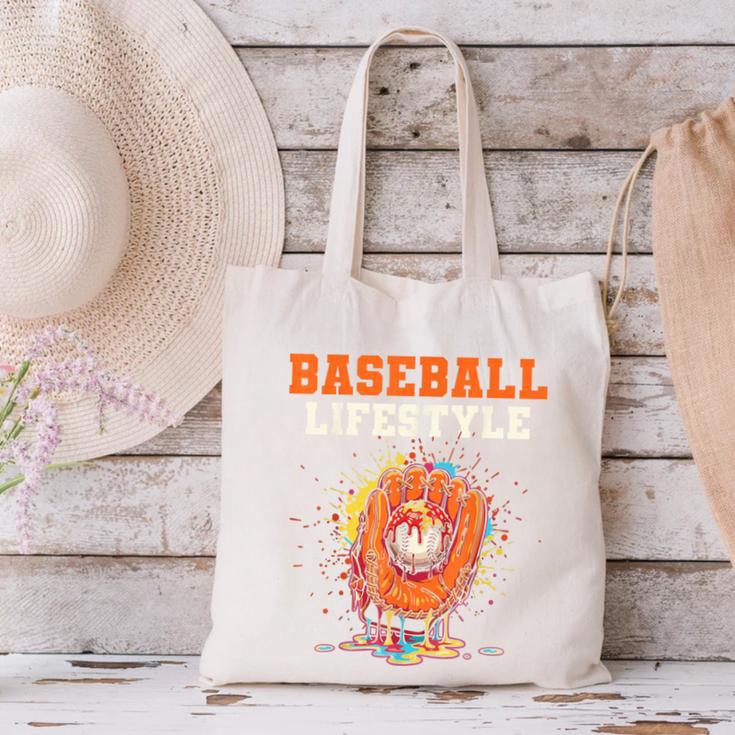Baseball Lifestyle Ice Cream Drip Baseball Glove Crossed Bat Canvas Tote Bag Baseball Lifestyle Ice Cream Drip Baseball Glove Crossed Bat Canvas Tote Bag