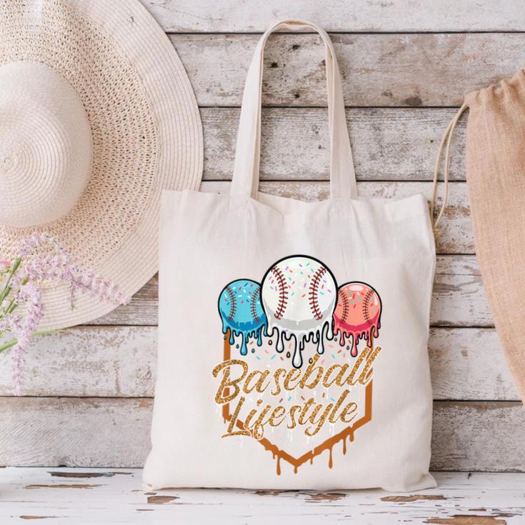 Baseball Lifestyle Baseball Lover Player Baseballer Canvas Tote Bag