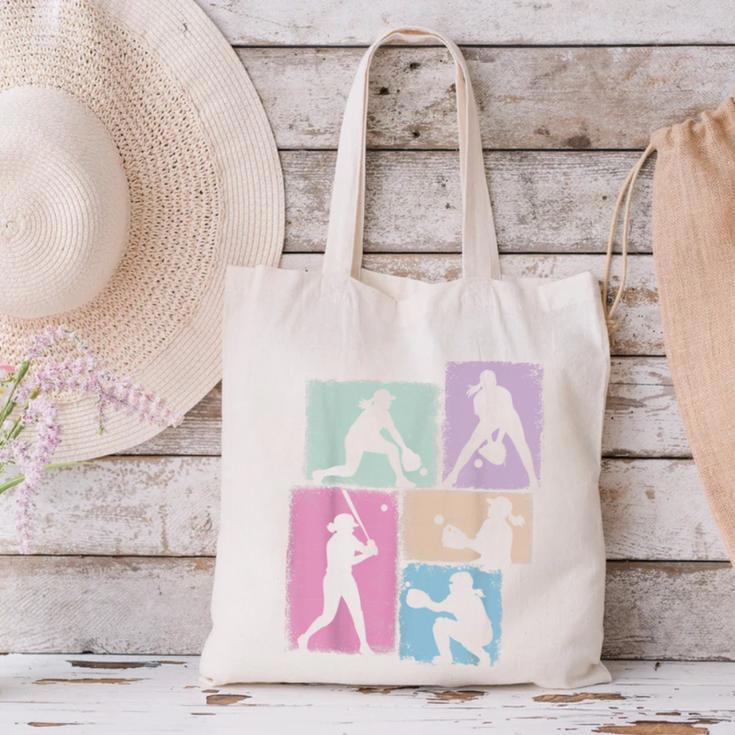 Baseball Player Collage Women Kids Coach Youth Girl Canvas Tote Bag Baseball Player Collage Women Kids Coach Youth Girl Canvas Tote Bag