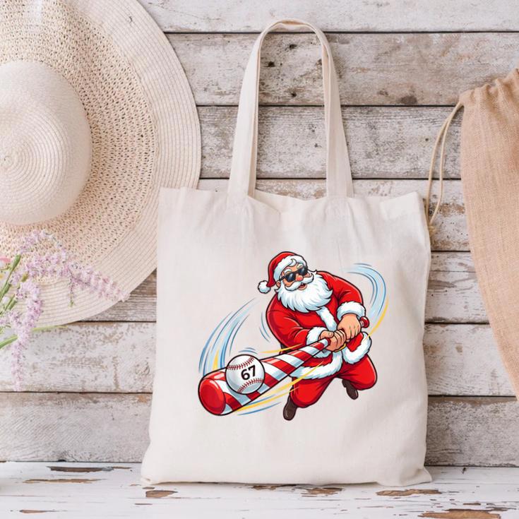 Baseball Santa 67 Christmas Xmas Pajamas Boys Canvas Tote Bag Baseball Santa 67 Christmas Xmas Pajamas Boys Canvas Tote Bag