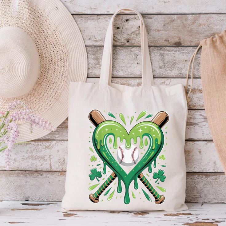 Baseball St Patricks Day Boys Girls Men Women Shamrock Green Canvas Tote Bag Baseball St Patricks Day Boys Girls Men Women Shamrock Green Canvas Tote Bag