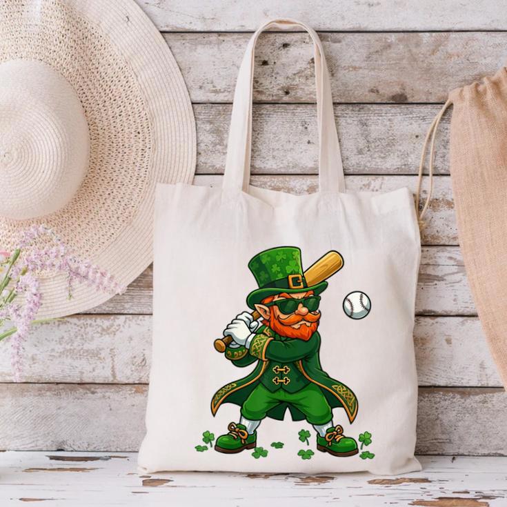 Baseball St Patricks Day Leprechaun Boys Girls Men Women Canvas Tote Bag Baseball St Patricks Day Leprechaun Boys Girls Men Women Canvas Tote Bag