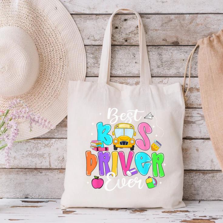 Best Bus Driver Ever Back To School Canvas Tote Bag