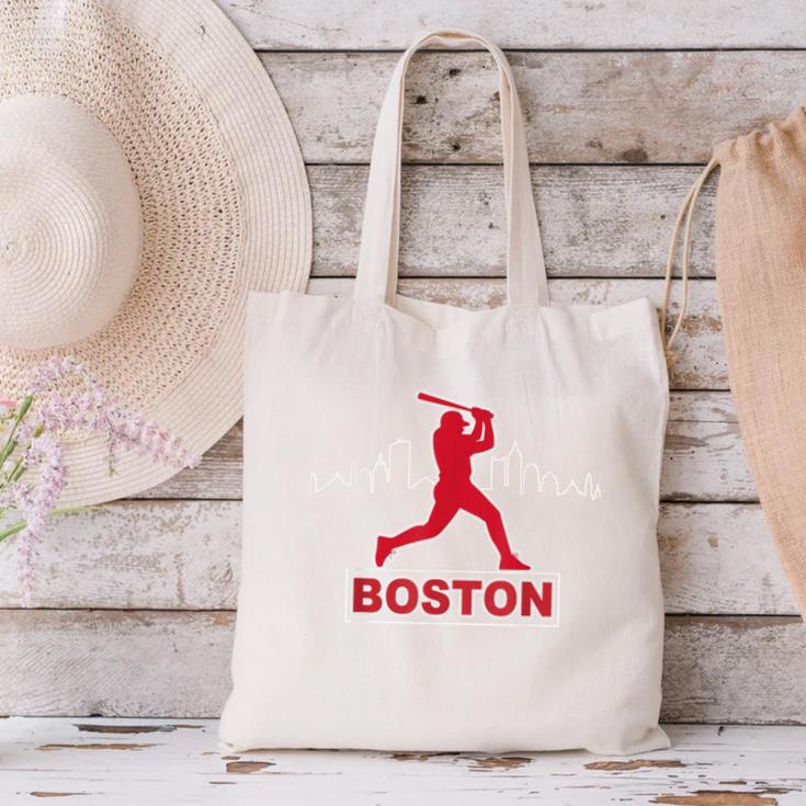 Boston Lovers Skyline Retro Baseball Heartbeat Men Women Canvas Tote Bag Boston Lovers Skyline Retro Baseball Heartbeat Men Women Canvas Tote Bag