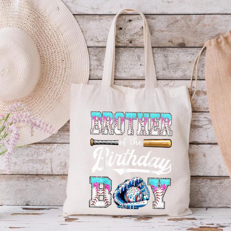 Brother Of The Birthday Boy Baseball Ice Cream Drip Matching Canvas Tote Bag Brother Of The Birthday Boy Baseball Ice Cream Drip Matching Canvas Tote Bag