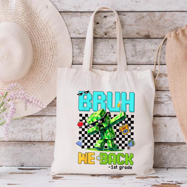 Bruh We Back 1st Grade Back To School Gamer Dabbing Boy Kids Canvas Tote Bag Bruh We Back 1st Grade Back To School Gamer Dabbing Boy Kids Canvas Tote Bag