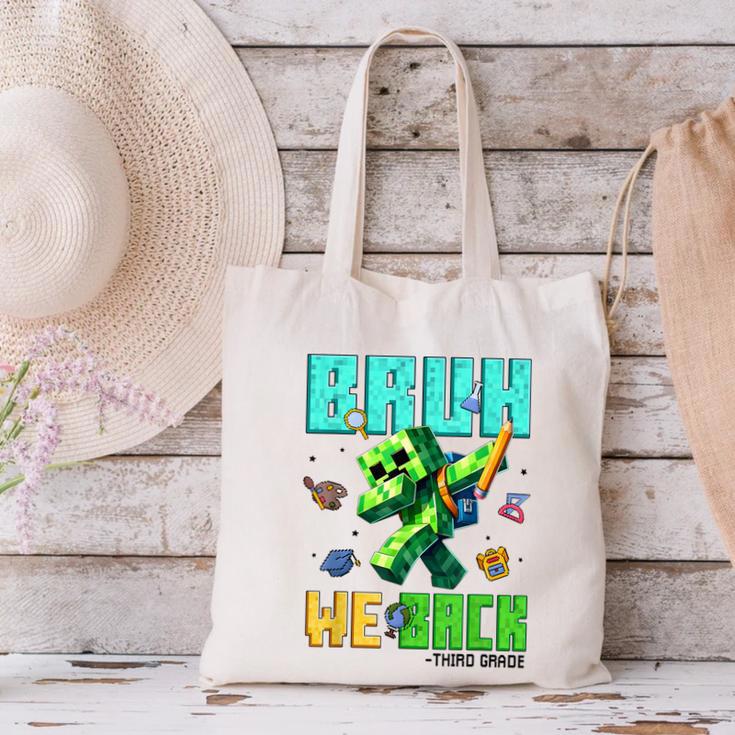 Bruh We Back 3rd Grade Back To School Gamer Dabbing Boy Kids Canvas Tote Bag Bruh We Back 3rd Grade Back To School Gamer Dabbing Boy Kids Canvas Tote Bag