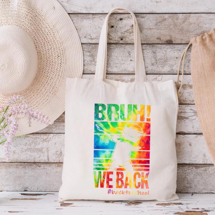 Bruh We Back First Day Of School Kids Back To School Boys Canvas Tote Bag Bruh We Back First Day Of School Kids Back To School Boys Canvas Tote Bag