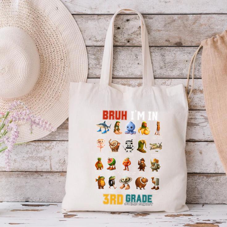Bruh I’m In 3rd Grade Back To School Italian Brainrot Premium Tri-Blend Canvas Tote Bag Bruh I’m In 3rd Grade Back To School Italian Brainrot Premium Tri-Blend Canvas Tote Bag
