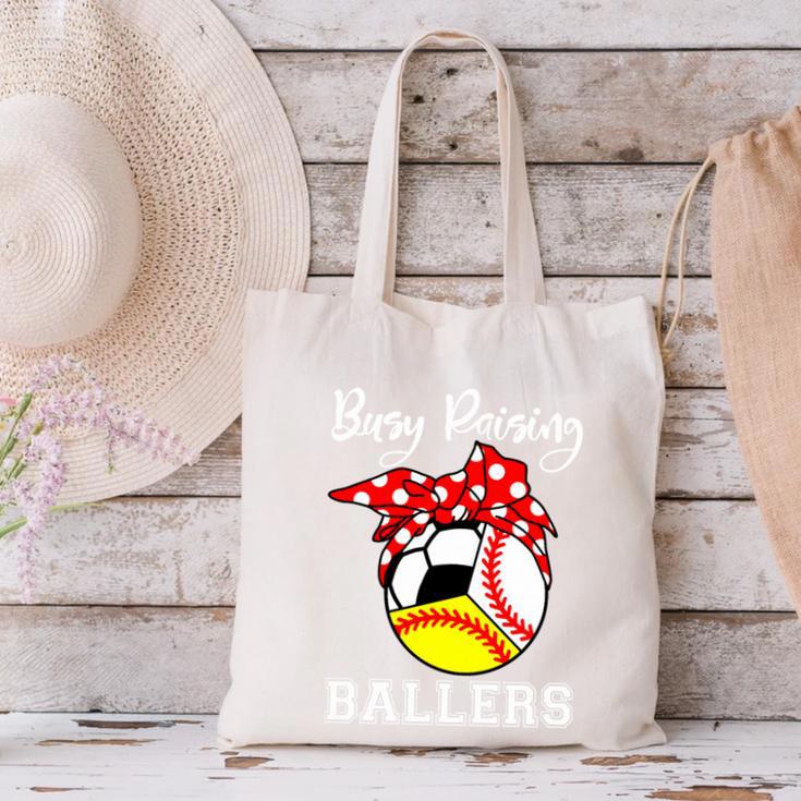 Busy Raising Ballers Baseball Softball Soccer Mom Premium Tri-Blend Canvas Tote Bag Busy Raising Ballers Baseball Softball Soccer Mom Premium Tri-Blend Canvas Tote Bag