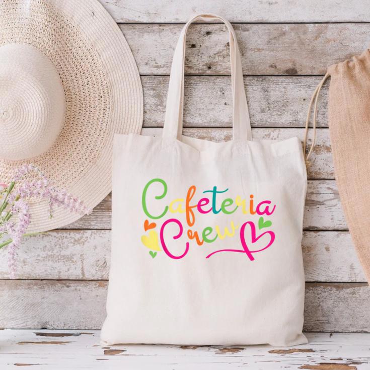 Cafeteria Crew Back To School Lunch Lady Worker Squad Canvas Tote Bag Cafeteria Crew Back To School Lunch Lady Worker Squad Canvas Tote Bag