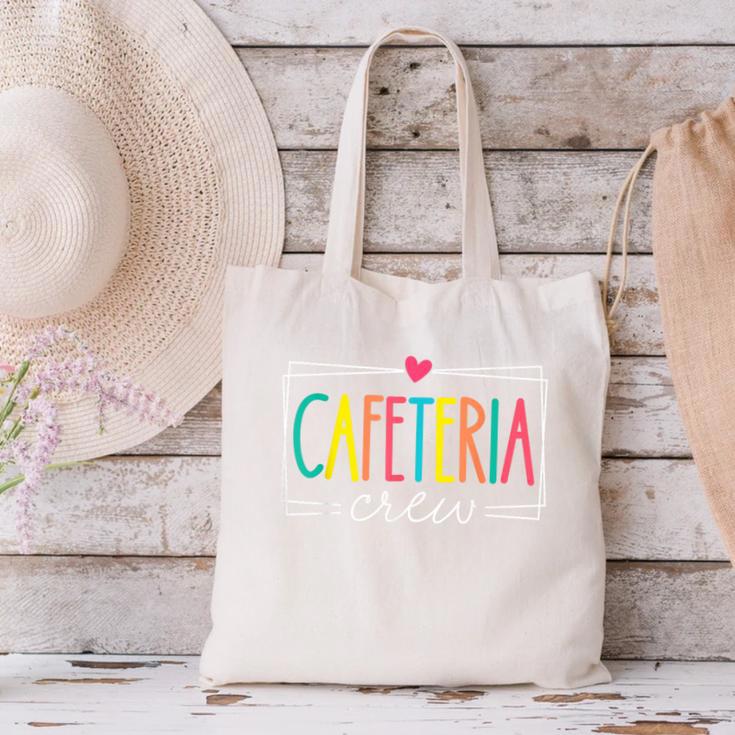 Cafeteria Crew Lunch Ladies Rock Women Back To School Canvas Tote Bag