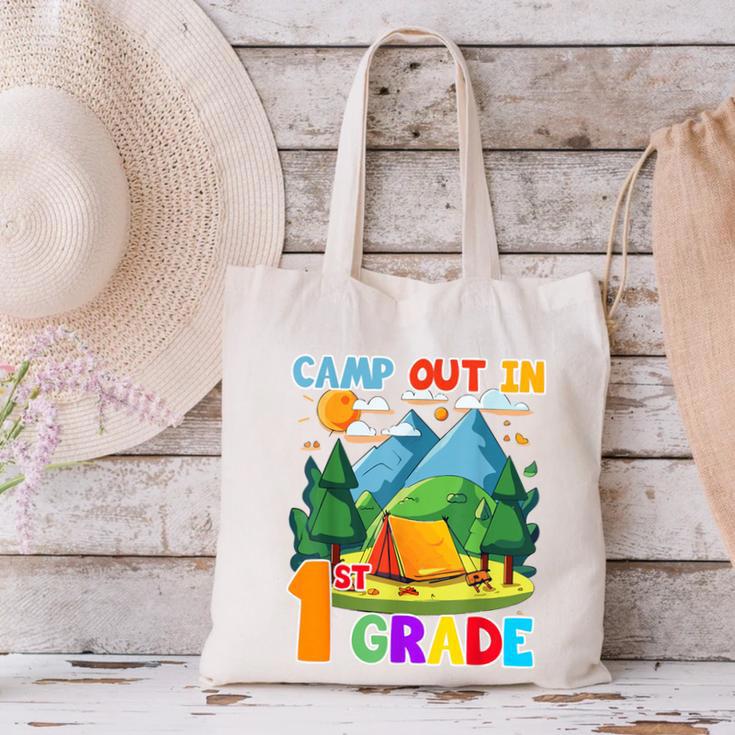 Camp Out In 1st Grade Back To School For Camping Lover Canvas Tote Bag Camp Out In 1st Grade Back To School For Camping Lover Canvas Tote Bag