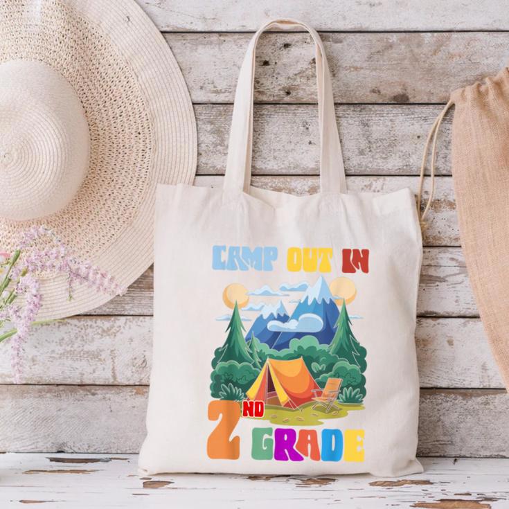 Camp Out In 2nd Grade Back To School For Camping Lover Canvas Tote Bag Camp Out In 2nd Grade Back To School For Camping Lover Canvas Tote Bag