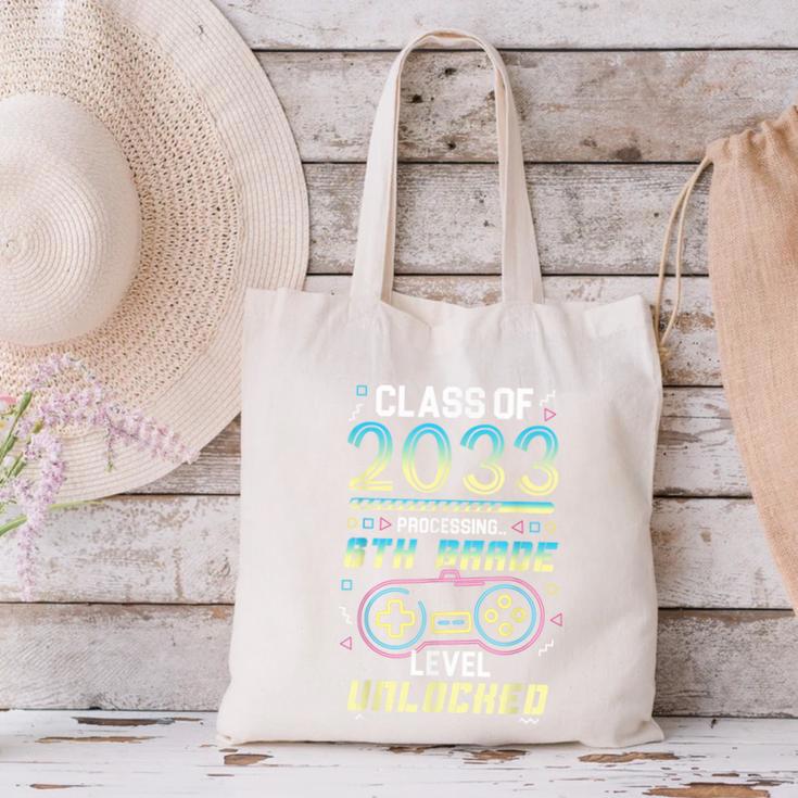 Class 2033 Gaming 6th Grade Level Unlocked Back To School Canvas Tote Bag Class 2033 Gaming 6th Grade Level Unlocked Back To School Canvas Tote Bag