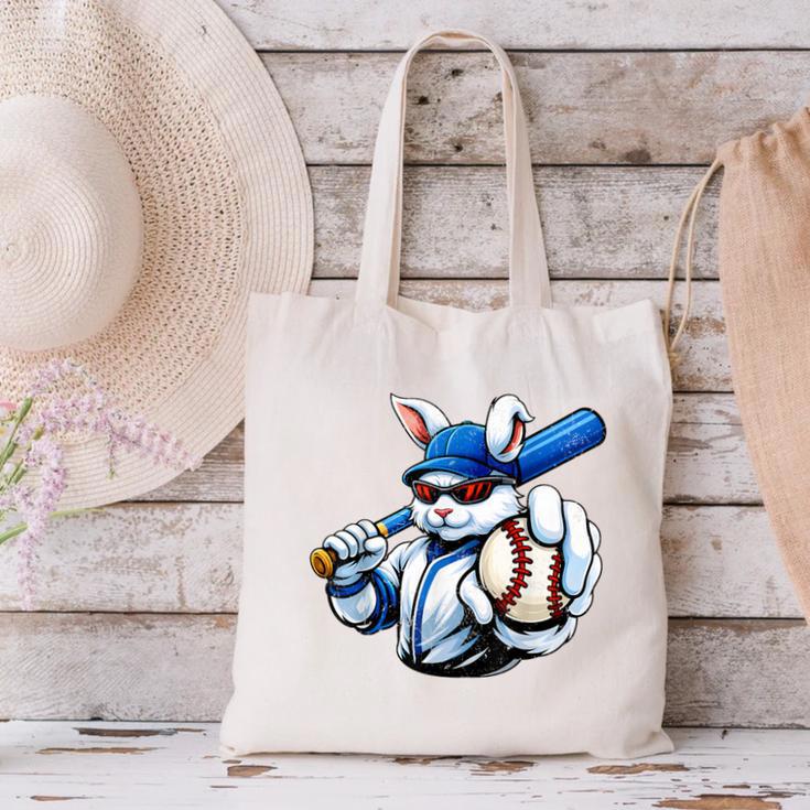 Cool Rabbit Baseball Easter Men Boy Toddler Kid Canvas Tote Bag