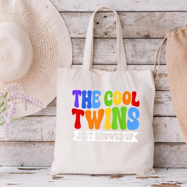 Cool Twins Just Showed Up Kid Boy Teen Twin Back To School Canvas Tote Bag