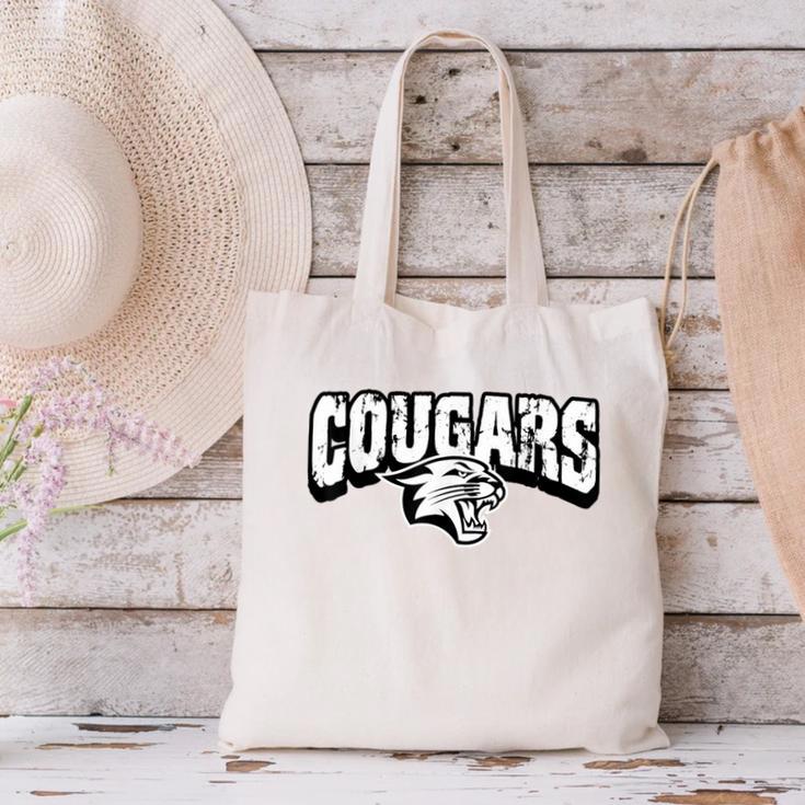 Cougars Back To School Spirit Canvas Tote Bag