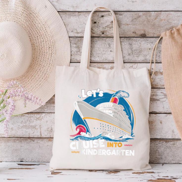 Cruise Ship Kindergarten Back To School Boys Girls Kids Canvas Tote Bag Cruise Ship Kindergarten Back To School Boys Girls Kids Canvas Tote Bag