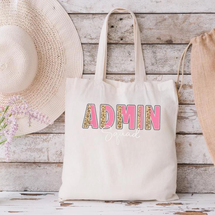 Cute Admin Squad Crew Team Back To School Administration Canvas Tote Bag Cute Admin Squad Crew Team Back To School Administration Canvas Tote Bag