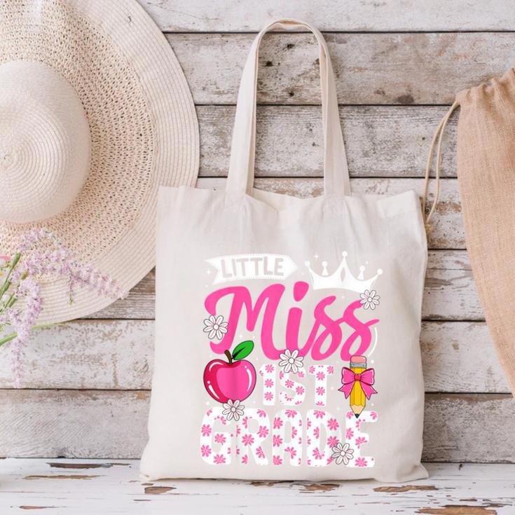 Cute Back To School 1st Grade Girls Kids First Day Of School Canvas Tote Bag Cute Back To School 1st Grade Girls Kids First Day Of School Canvas Tote Bag