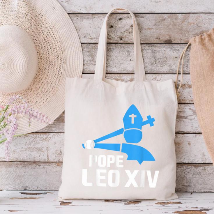 Da Pope Leo XIV Baseball Canvas Tote Bag Da Pope Leo XIV Baseball Canvas Tote Bag
