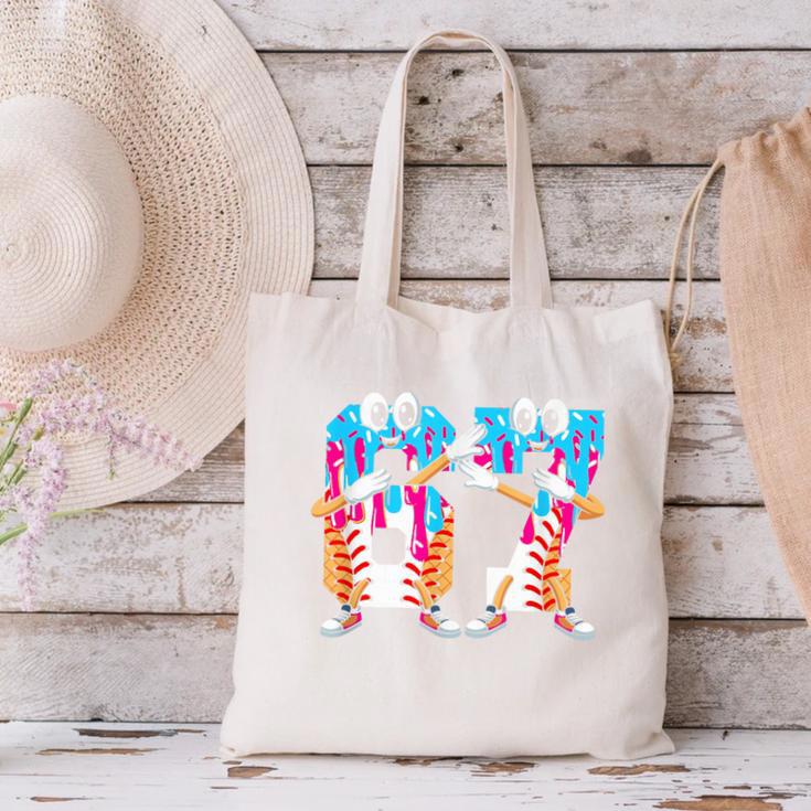 Dabbing Baseball Ice Cream Drip Number 67 Birthday Party Canvas Tote Bag Dabbing Baseball Ice Cream Drip Number 67 Birthday Party Canvas Tote Bag