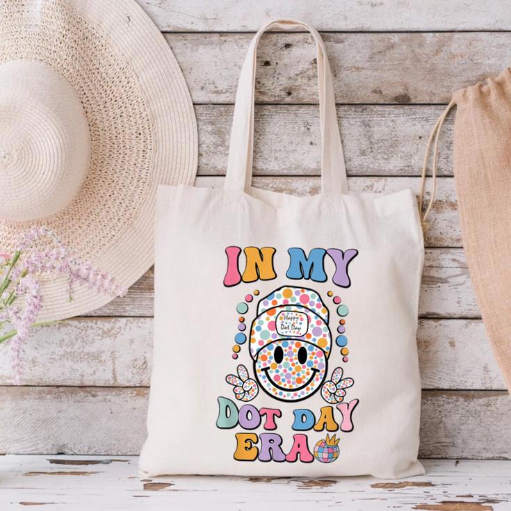 In My Dot Day Era Kids Boys Girls Dot Day Back To School Canvas Tote Bag